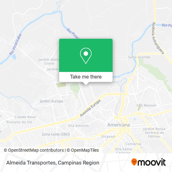 Almeida Transportes map