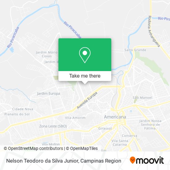 Nelson Teodoro da Silva Junior map