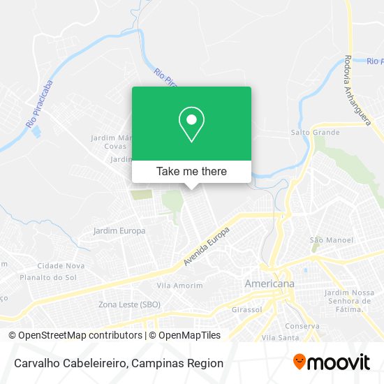 Carvalho Cabeleireiro map