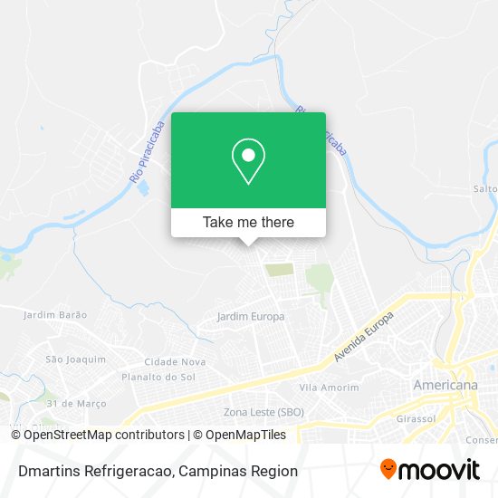 Dmartins Refrigeracao map