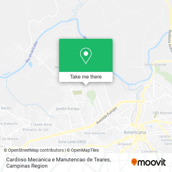 Mapa Cardoso Mecanica e Manutencao de Teares