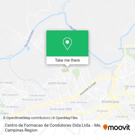 Centro de Formacao de Condutores Dida Ltda. - Me map