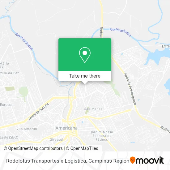 Rodolotus Transportes e Logistica map