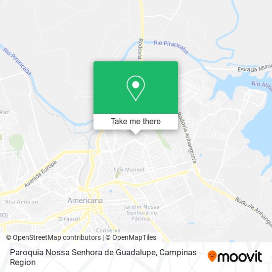 Paroquia Nossa Senhora de Guadalupe map