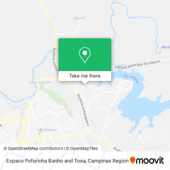 Espaco Fofurinha Banho and Tosa map