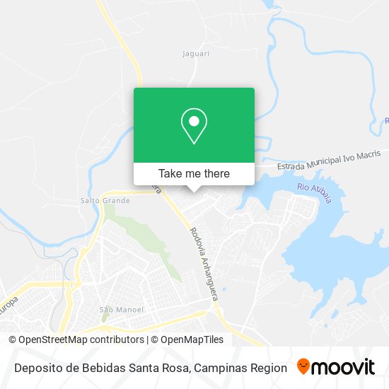 Mapa Deposito de Bebidas Santa Rosa