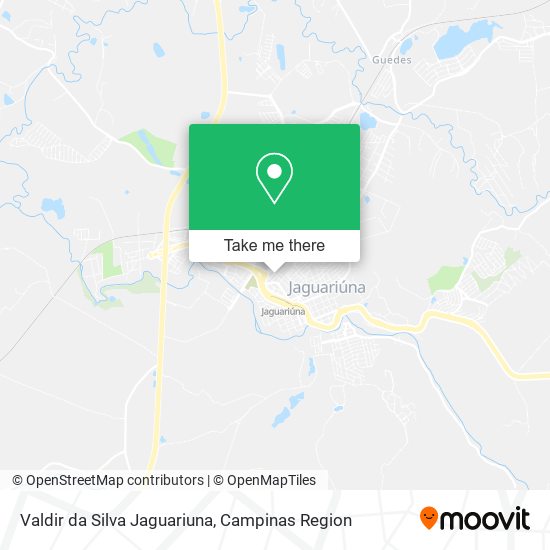 Valdir da Silva Jaguariuna map