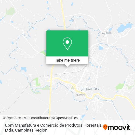 Mapa Upm Manufatura e Comércio de Produtos Florestais Ltda