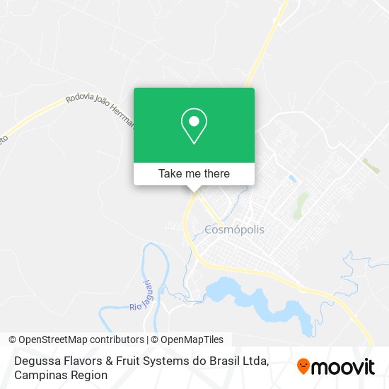 Degussa Flavors & Fruit Systems do Brasil Ltda map