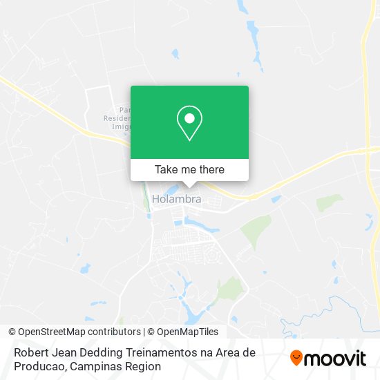 Mapa Robert Jean Dedding Treinamentos na Area de Producao