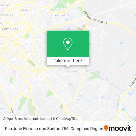 Rua Jose Floriano dos Santos 756 map