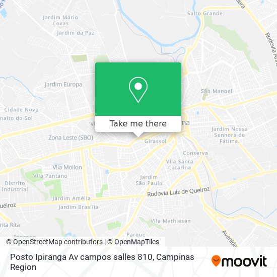 Posto Ipiranga Av campos salles 810 map