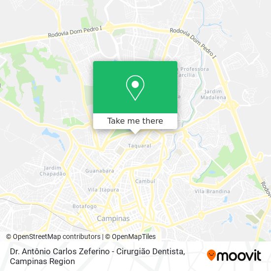 Dr. Antônio Carlos Zeferino - Cirurgião Dentista map