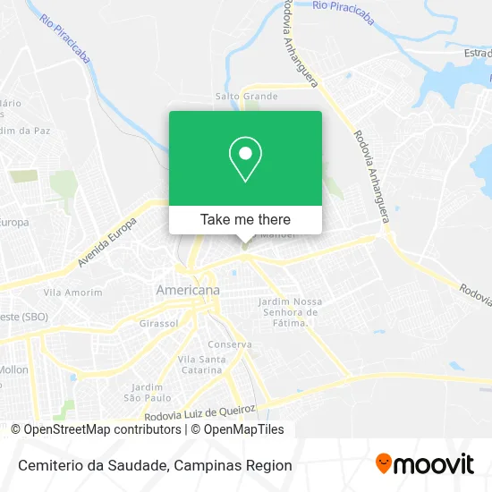 Cemiterio da Saudade map