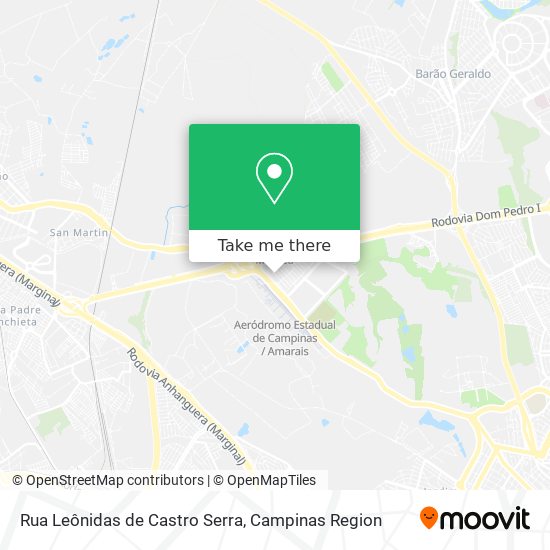 Mapa Rua Leônidas de Castro Serra