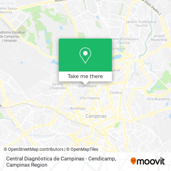 Central Diagnóstica de Campinas - Cendicamp map