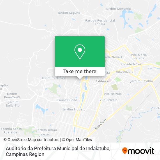 Auditório da Prefeitura Municipal de Indaiatuba map
