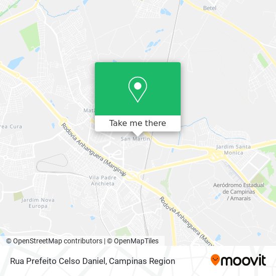 Rua Prefeito Celso Daniel map