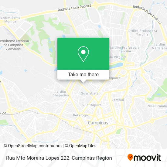 Rua Mto Moreira Lopes 222 map