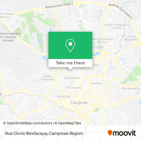 Mapa Rua Clovis Bevilacqua