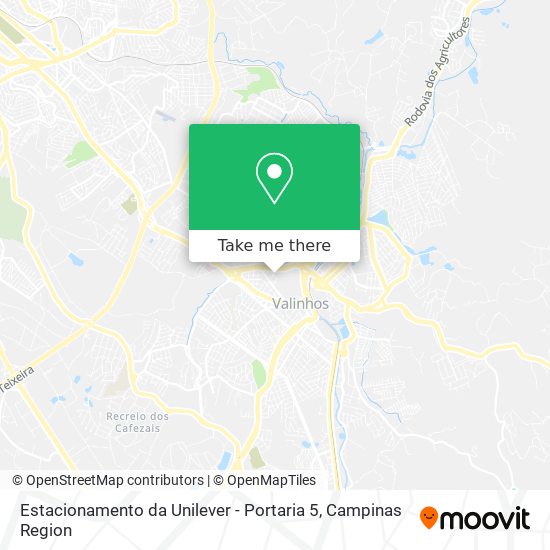 Estacionamento da Unilever - Portaria 5 map