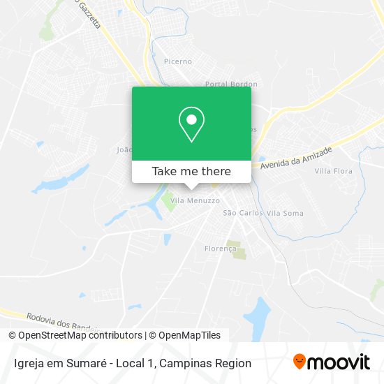 Igreja em Sumaré - Local 1 map
