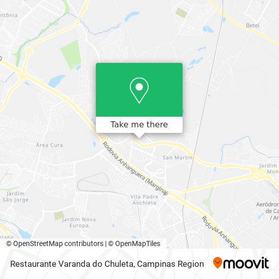 Mapa Restaurante Varanda do Chuleta