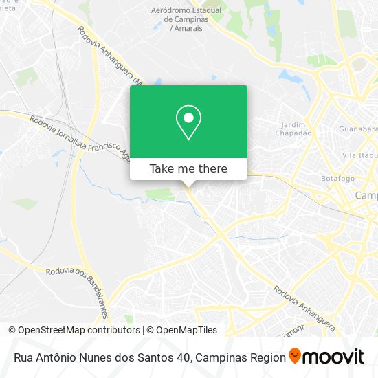 Mapa Rua Antônio Nunes dos Santos 40