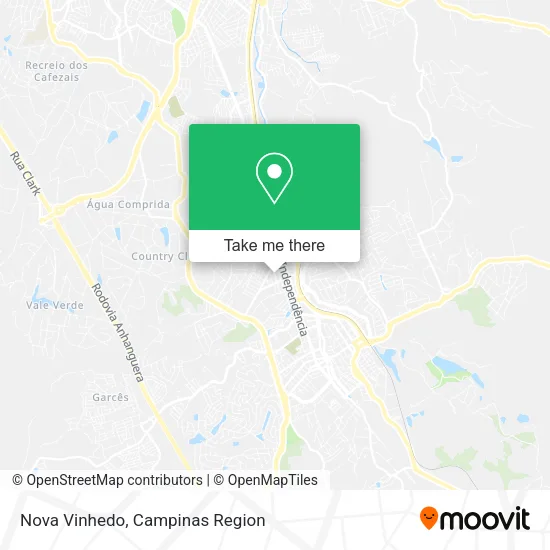 Nova Vinhedo map