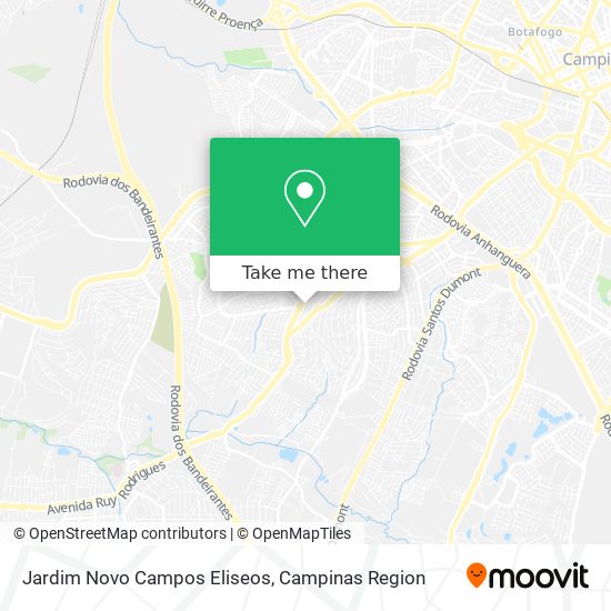 Mapa Jardim Novo Campos Eliseos