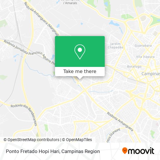 Mapa Ponto Fretado Hopi Hari