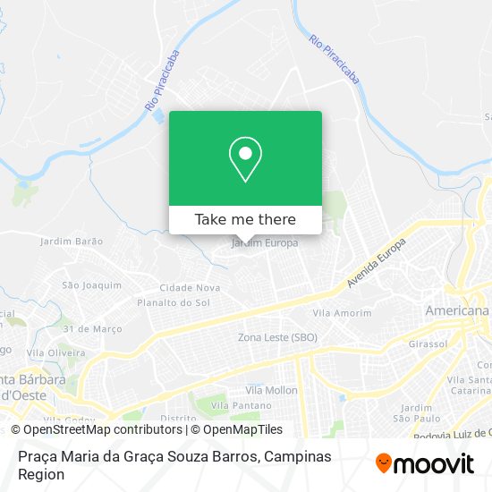 Mapa Praça Maria da Graça Souza Barros