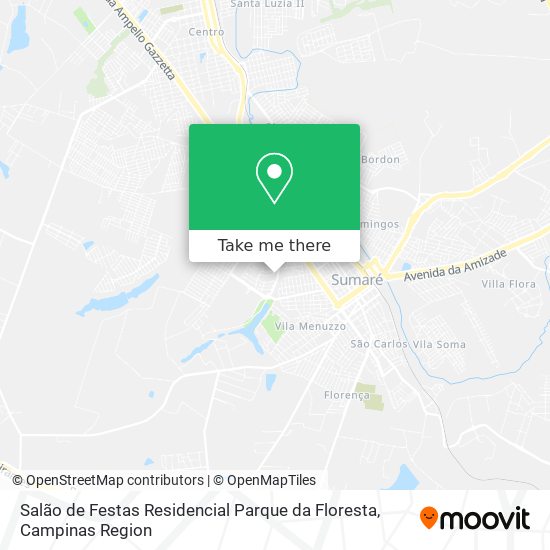 Mapa Salão de Festas Residencial Parque da Floresta