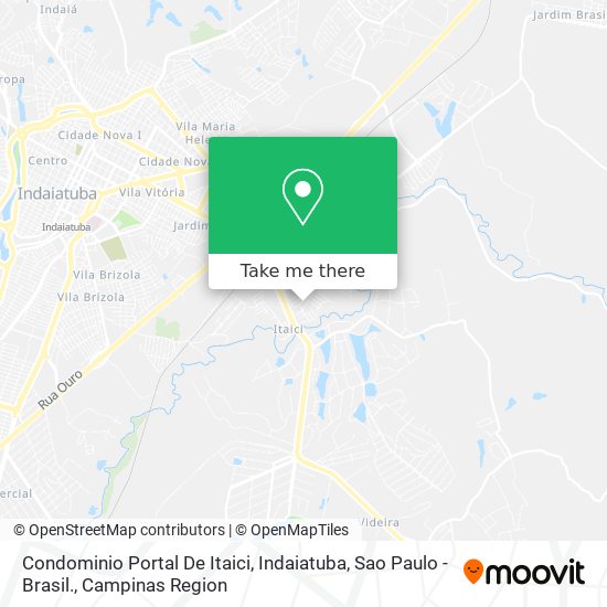 Mapa Condominio Portal De Itaici, Indaiatuba, Sao Paulo - Brasil.