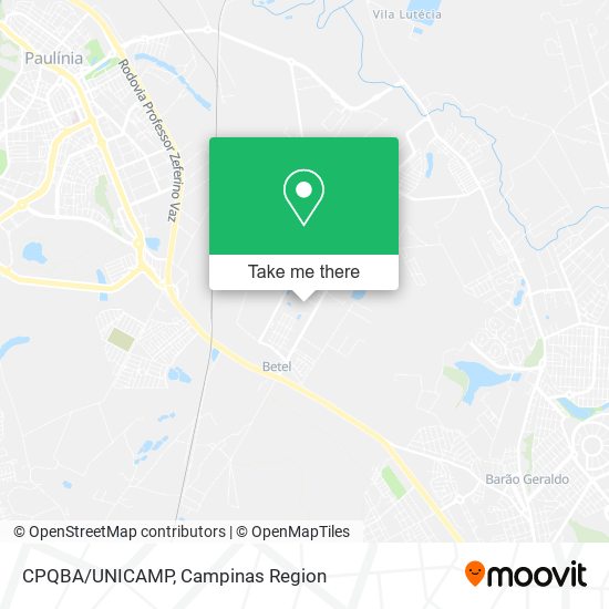 Mapa CPQBA/UNICAMP