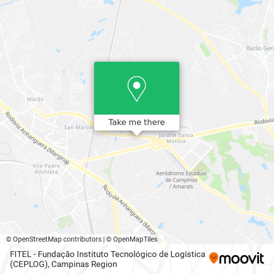 FITEL - Fundação Instituto Tecnológico de Logística (CEPLOG) map
