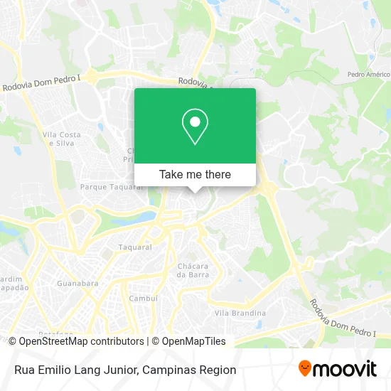 Rua Emilio Lang Junior map