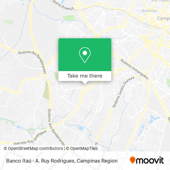 Mapa Banco Itaú - A. Ruy Rodrigues