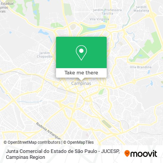 Mapa Junta Comercial do Estado de São Paulo - JUCESP