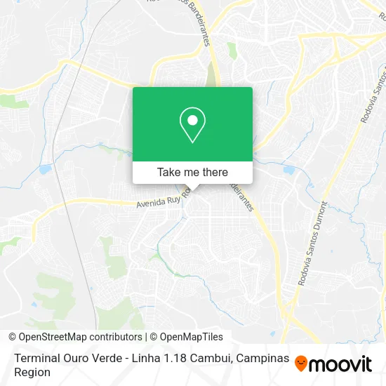Terminal Ouro Verde - Linha 1.18 Cambui map