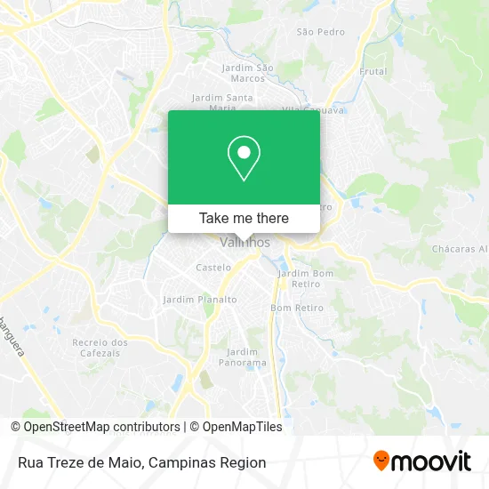 Rua Treze de Maio map