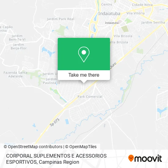 CORPORAL SUPLEMENTOS E ACESSORIOS ESPORTIVOS map