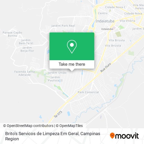 Mapa Brito's Servicos de Limpeza Em Geral