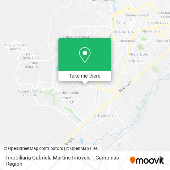 Mapa Imobiliária Gabriela Martins Imóveis -