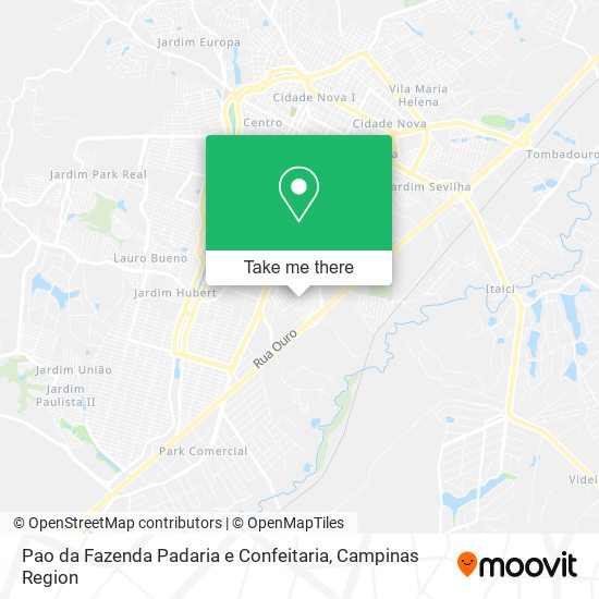 Pao da Fazenda Padaria e Confeitaria map