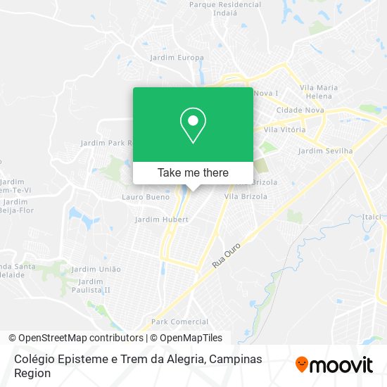 Mapa Colégio Episteme e Trem da Alegria