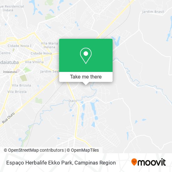 Espaço Herbalife Ekko Park map