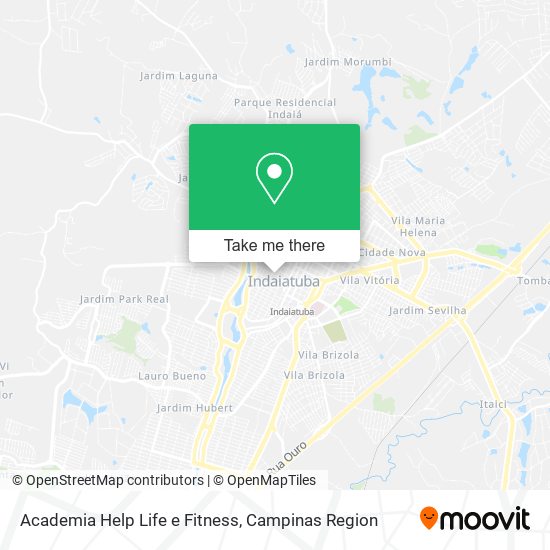 Academia Help Life e Fitness map