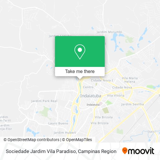 Mapa Sociedade Jardim Vila Paradiso