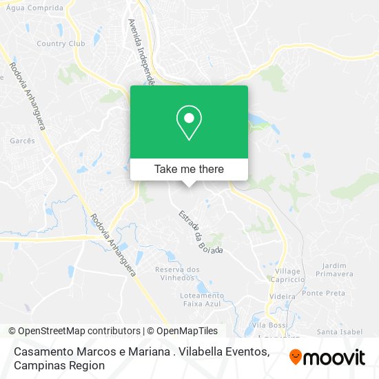 Mapa Casamento Marcos e Mariana . Vilabella Eventos